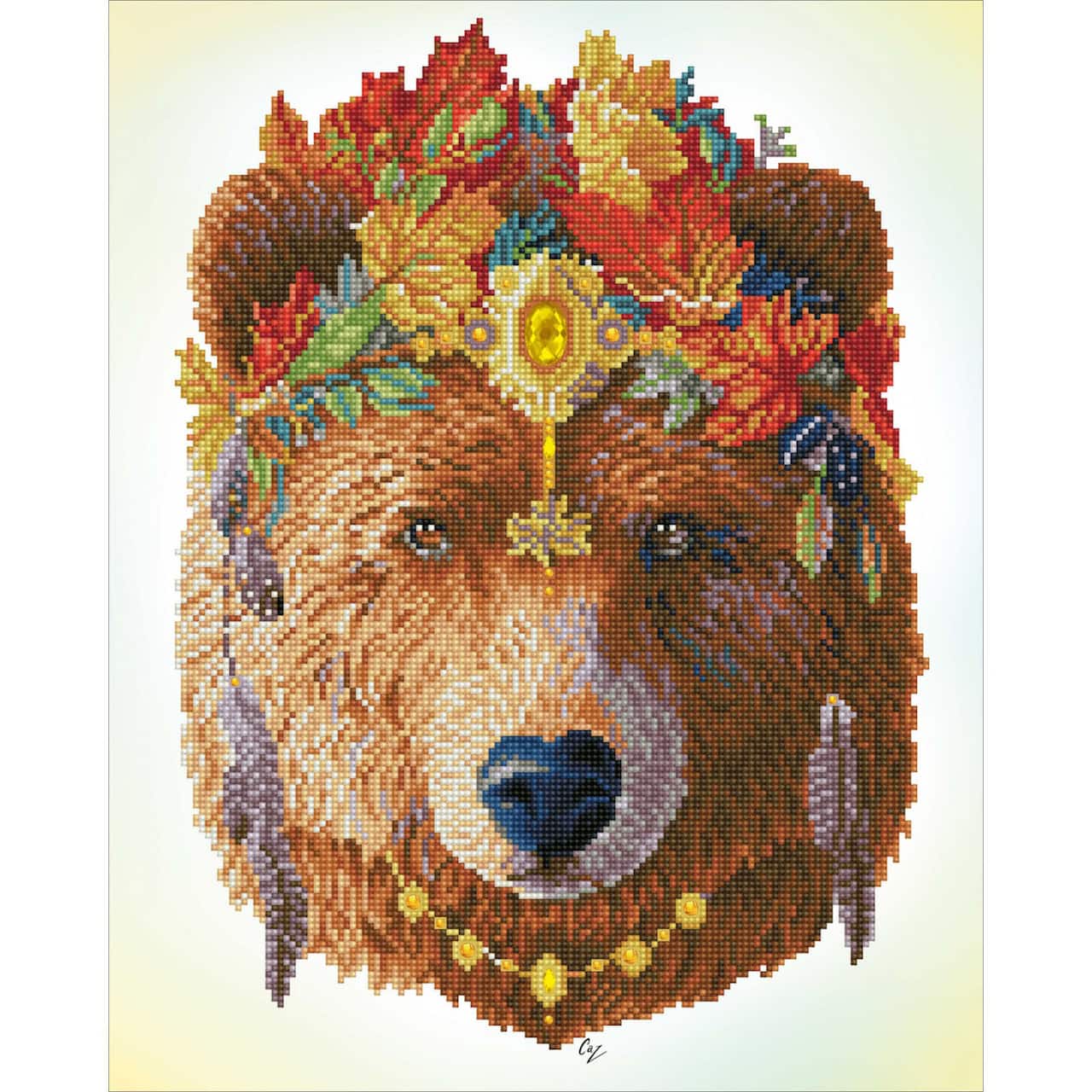 Diamond Dotz® Advanced Bohemian Bear Diamond Painting Kit